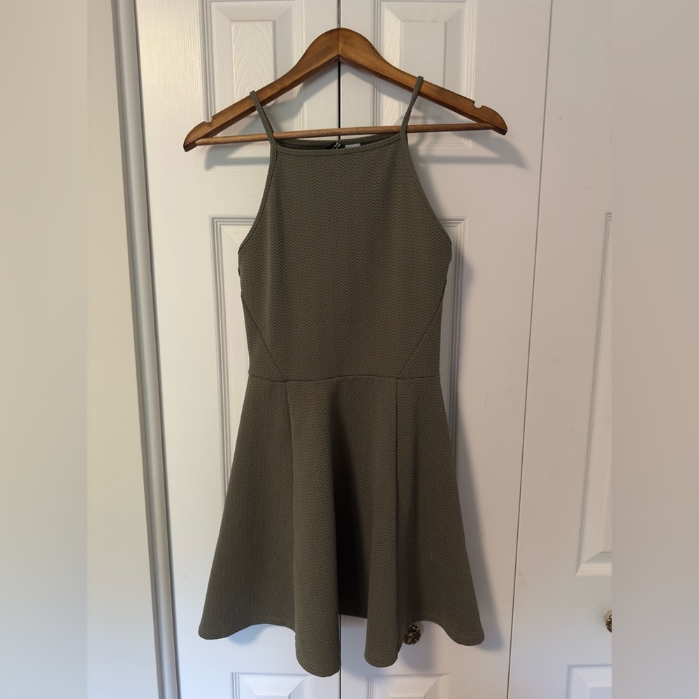 Olive A-Line Minidress